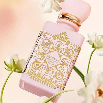 1PC Luxury Marshmallow Eau de Parfum Intense 100ml, Sweet Cotton Candy & Floral Scent, Long Lasting Perfume for Women,