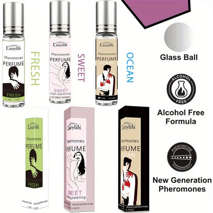 10ml Perfume for Men Women Ball Perfume Women Pheromone Men'S Essential Oil Perfume Attracts The Opposite Sex Lasting Fragrance
