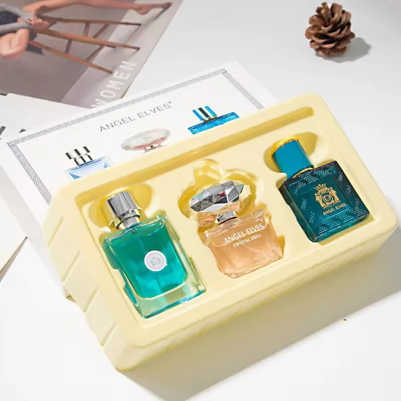 Brand Unisex Perfume Women 90ml Parfums Homme Gift Box 3Pcs Set Club De Nuit Perfumes De Mujer Lasting Floral Fruity Scent Spray
