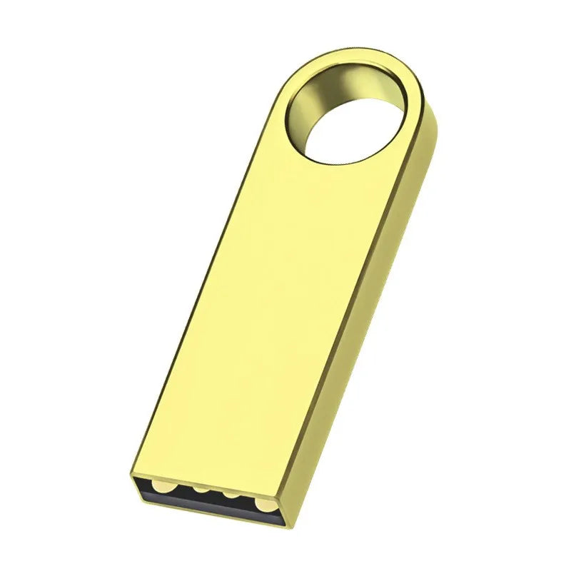 100PCS/lot Metal Pen Drive 64GB 32GB 16GB USB Flash Drive 8GB 4GB U Disk 2GB 1GB 128M 256M 512M Key Usb Stick Free Custom Logo