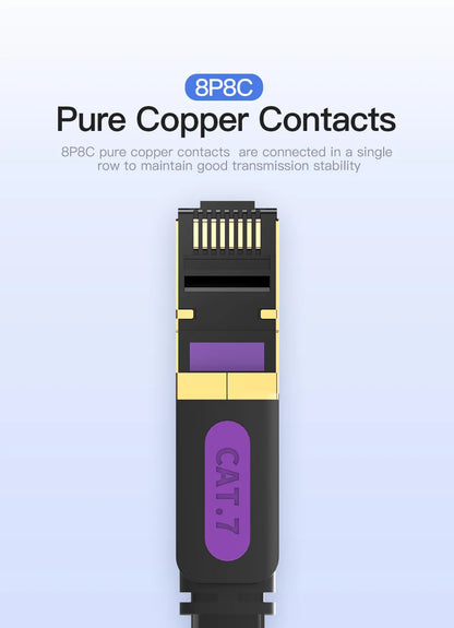 Vention Ethernet Cable RJ 45 Cat7 Lan Cable STP RJ45 Network Cable for Cat6 Compatible Patch Cord for Router Cat7 Ethernet Cable