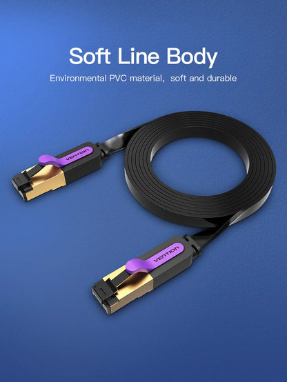 Vention Ethernet Cable RJ 45 Cat7 Lan Cable STP RJ45 Network Cable for Cat6 Compatible Patch Cord for Router Cat7 Ethernet Cable