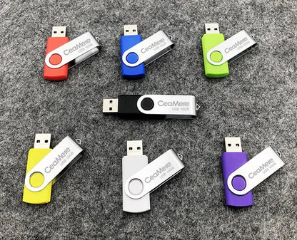 100Pcs/lot USB 2.0 Flash Drive 4GB 8GB Pen Drive 128MB Usb Sticks 1GB 2GB Pendrives 16GB Memory Flash 32GB 64GB U Disk Free Logo
