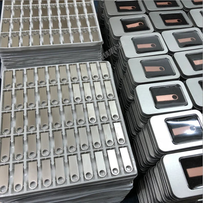 100PCS/lot Metal Pen Drive 64GB 32GB 16GB USB Flash Drive 8GB 4GB U Disk 2GB 1GB 128M 256M 512M Key Usb Stick Free Custom Logo