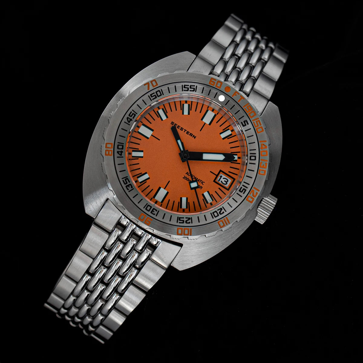 Top Brand Diver Watch Men SUB300T Automatic Mechanical Sapphire Glass Luminous Date 200m Turn Bracelet Seestern Wristwatch Retro