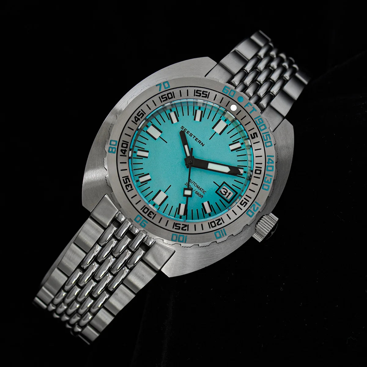 Top Brand Diver Watch Men SUB300T Automatic Mechanical Sapphire Glass Luminous Date 200m Turn Bracelet Seestern Wristwatch Retro