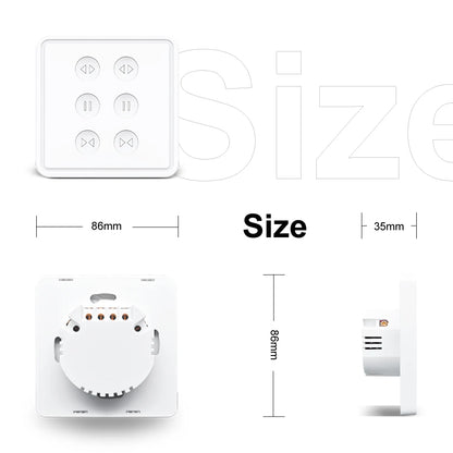 Tuya Smart Life EU WiFi Double Curtain Blind Switch for Roller Shutter Electric motor Google Home Alexa Echo Voice Control DIY
