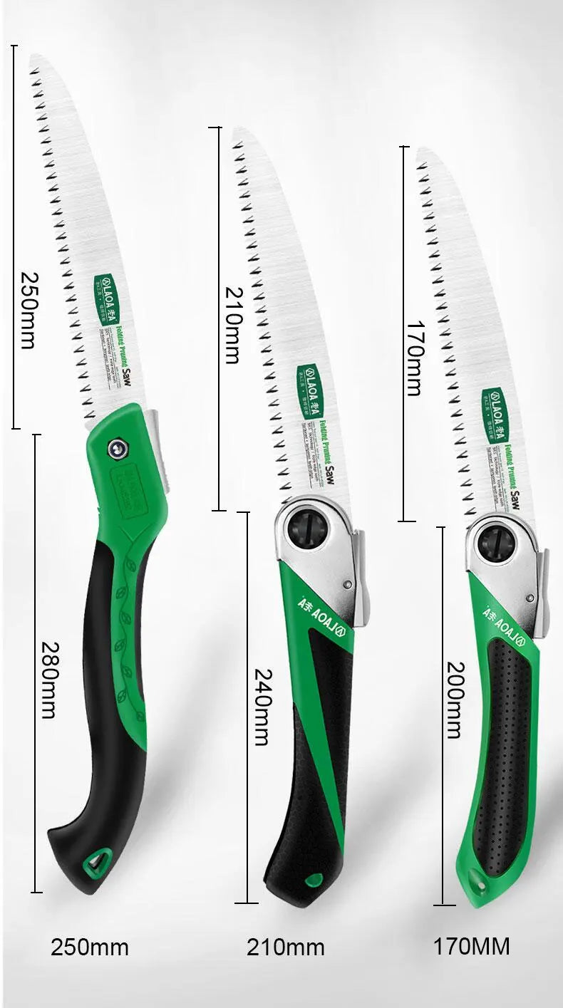 LAOA Pruner Secateurs Pruning SK5 Gardening Serra Outdoor Camping Saws Foldable Sharp Tooth DIY Woodworking Garden Saw