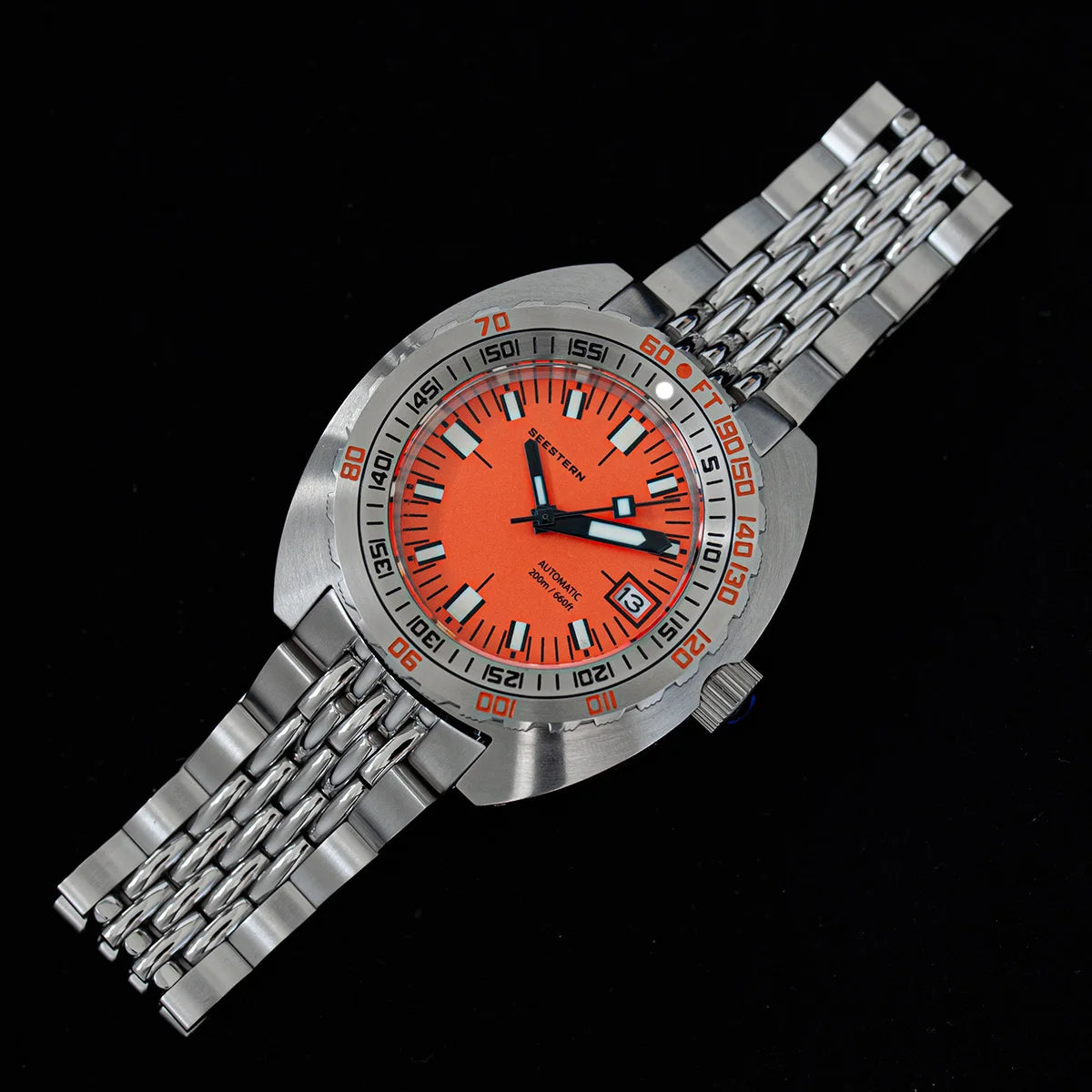 Top Brand Diver Watch Men SUB300T Automatic Mechanical Sapphire Glass Luminous Date 200m Turn Bracelet Seestern Wristwatch Retro