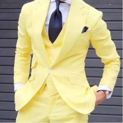 Classy Wedding Tuxedos Suits Slim Fit Bridegroom For Men 3 Pieces Groomsmen Suit Male Cheap Formal Business  (Jacket+Vest+Pants