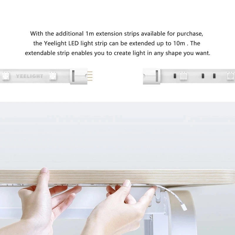 Global version Yeelight Aurora Smart Light Strip 1S RGB Colorful WiFi 2M To 10M 60 LED LightStrip For APP xiaomi mi home Homekit