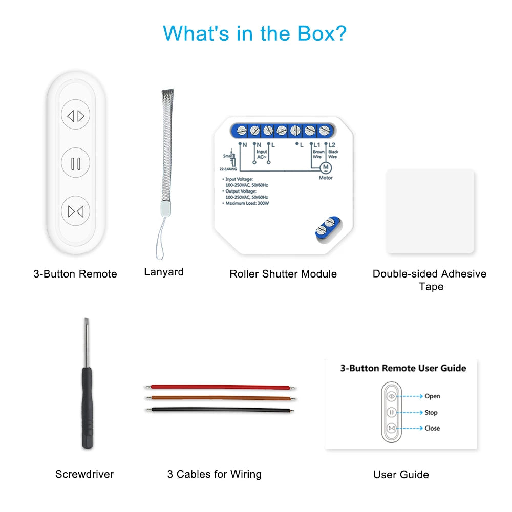 Tuya Smart Life WiFi Blind Curtain Switch with Remote for Electric Roller Shutter Sunscreen Google Home Alexa Smart Home