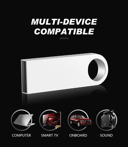 100PCS/lot Metal Pen Drive 64GB 32GB 16GB USB Flash Drive 8GB 4GB U Disk 2GB 1GB 128M 256M 512M Key Usb Stick Free Custom Logo