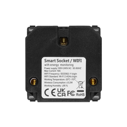 BSEED EU Stanndard Wifi Electrical Sockets Power Monitor Outlets Tuya Smart Life Alexa App Control Timing Function DIY Parts