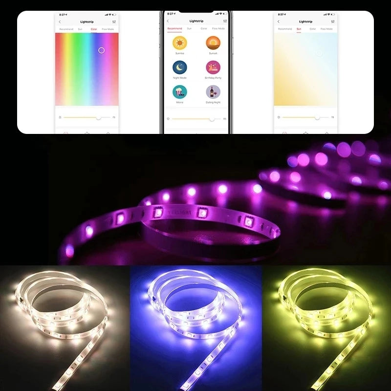 Global version Yeelight Aurora Smart Light Strip 1S RGB Colorful WiFi 2M To 10M 60 LED LightStrip For APP xiaomi mi home Homekit