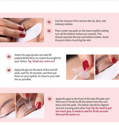 ICONSIGN Lash Lift and Tint Kit Professional Eyelash Lifting Tint Brow Lamination Dye Eye Makeup Tools