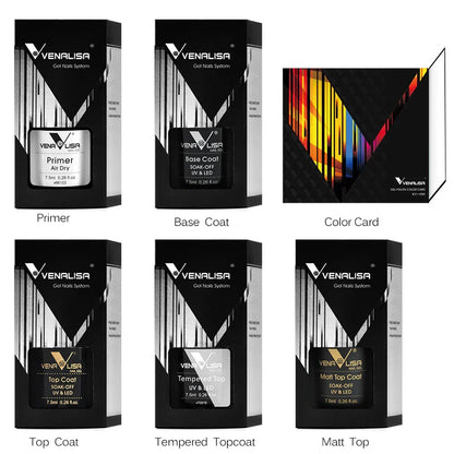 Venalisa Color Gel Nail Polish VIP Kit Full Cover Enamel For Nail Manicure Glitter Sparkle UV Gel Soak Off Nail Gel Polish 7.5ml