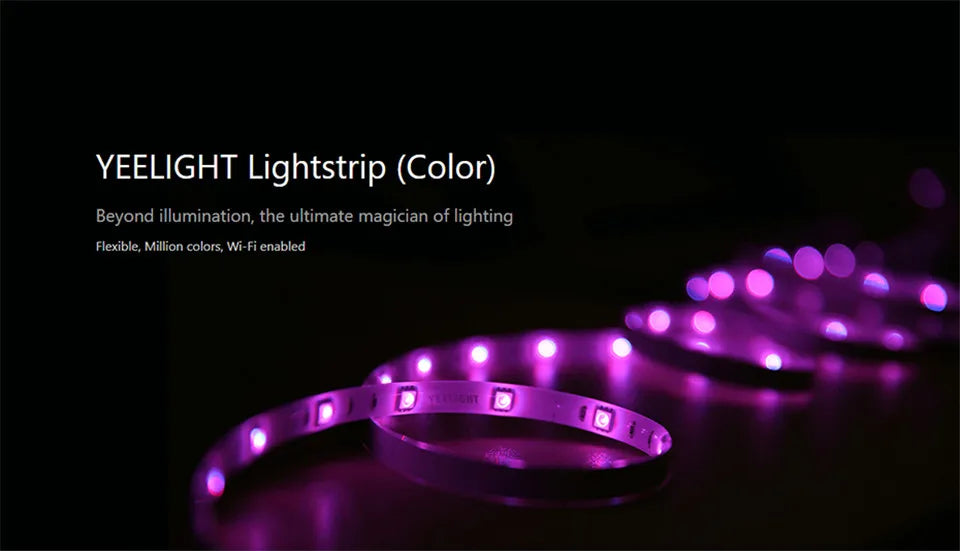 Global version Yeelight Aurora Smart Light Strip 1S RGB Colorful WiFi 2M To 10M 60 LED LightStrip For APP xiaomi mi home Homekit