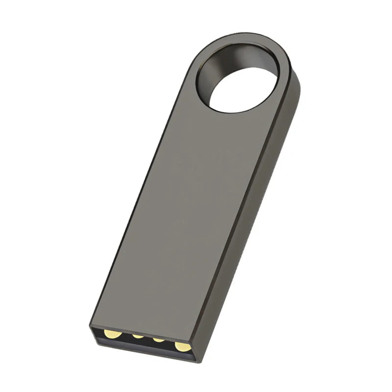 100PCS/lot Metal Pen Drive 64GB 32GB 16GB USB Flash Drive 8GB 4GB U Disk 2GB 1GB 128M 256M 512M Key Usb Stick Free Custom Logo