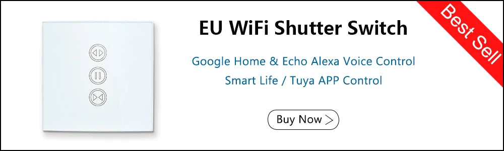 Tuya Smart Life WiFi Blind Curtain Switch with Remote for Electric Roller Shutter Sunscreen Google Home Alexa Smart Home