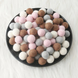 Colorful Felt Craft Balls — view 5