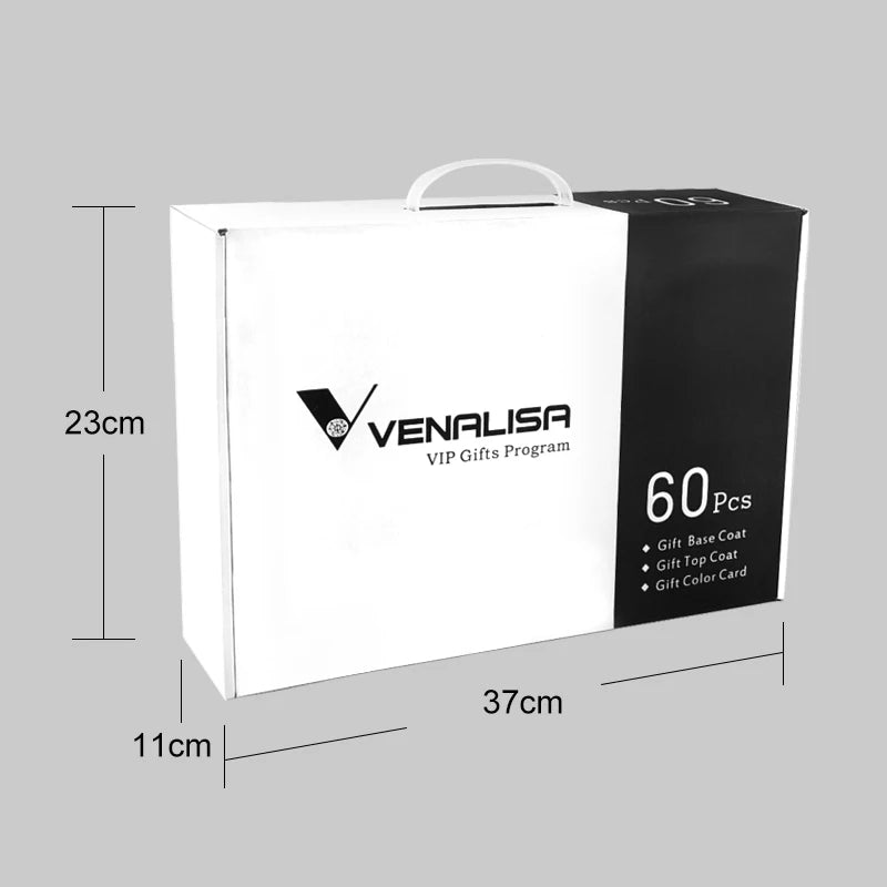 1Set VENALISA TPO FREE Whole Set Nail Gel Polish with Color Display For New Learner Nail Maincure Gel Varnish Branded Suitcase