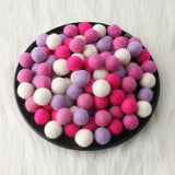 Colorful Felt Craft Balls — view 4