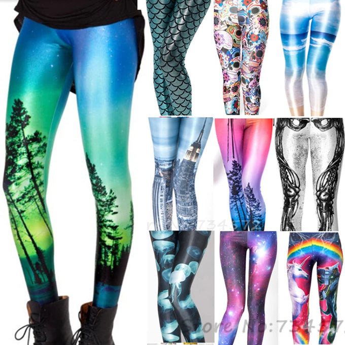Galaxy Print Women's Leggings — product image