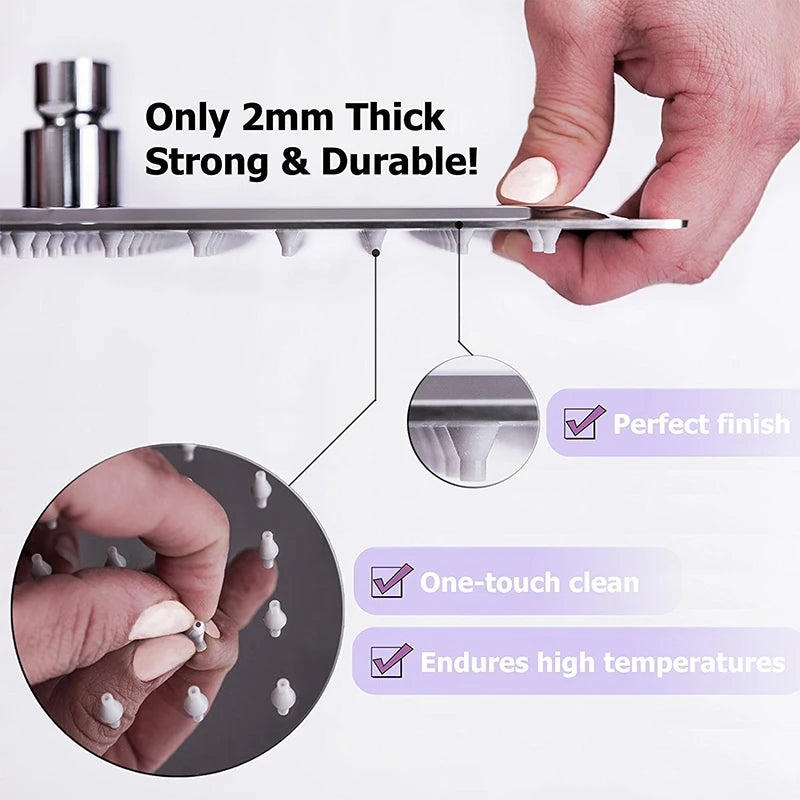 SHBSHAIMY Square/Rotundity Rainfall Bathroom Shower Head Accessories Brass Ceiling Mounted Bathtub Shower Head