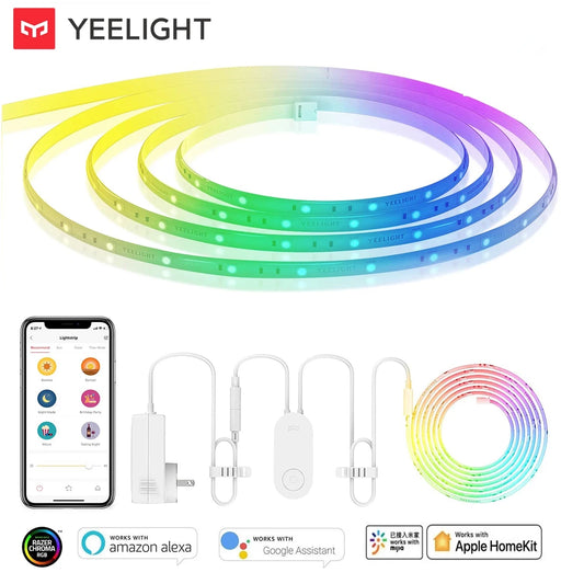 Global version Yeelight Aurora Smart Light Strip 1S RGB Colorful WiFi 2M To 10M 60 LED LightStrip For APP xiaomi mi home Homekit