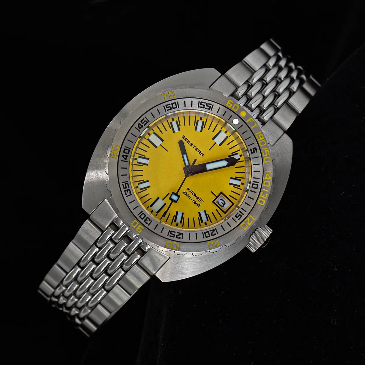 Top Brand Diver Watch Men SUB300T Automatic Mechanical Sapphire Glass Luminous Date 200m Turn Bracelet Seestern Wristwatch Retro