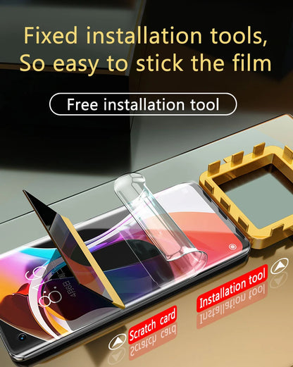 OnePlus12 Soft Screen Protector For OnePlus 8 10Pro Privacy Hydrogel Film OnePlus9Pro 1+ 11 Fingerprint Unlocking Works Normally