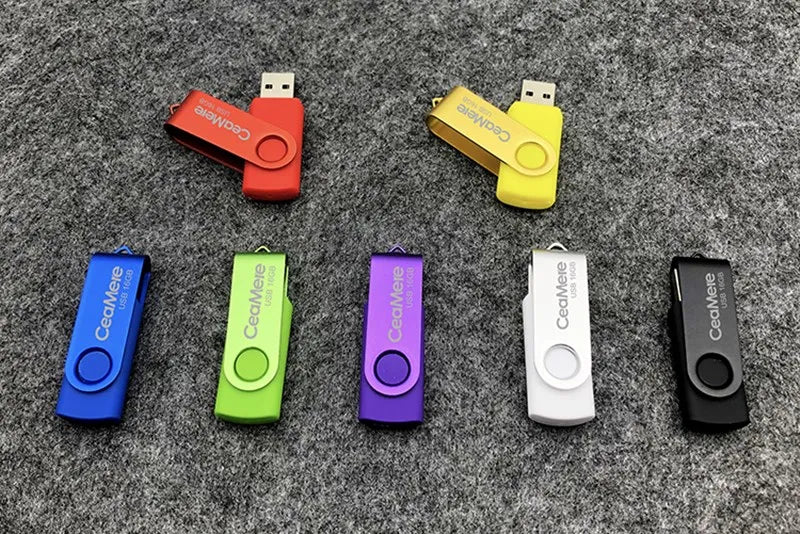 100Pcs/lot USB 2.0 Flash Drive 4GB 8GB Pen Drive 128MB Usb Sticks 1GB 2GB Pendrives 16GB Memory Flash 32GB 64GB U Disk Free Logo