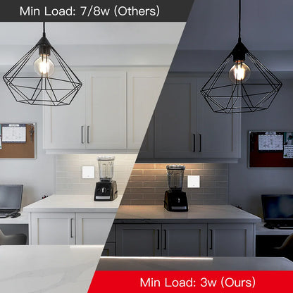 MOES Smart Light Switch Tuya ZigBee No Neutral Wire No Capacitor Needed Smart Life 2/3 Way Works with Alexa Google APP Remote