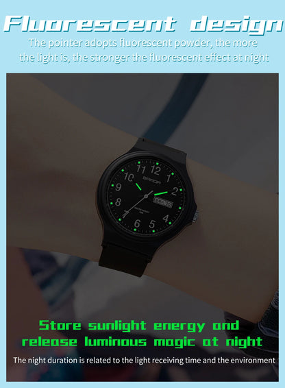 Fashion Sanda Top Brand Calenda Quartz Watch Minimalism Style Ladies Wristwatch Simple Black White Waterproof Watch Clock Reloj