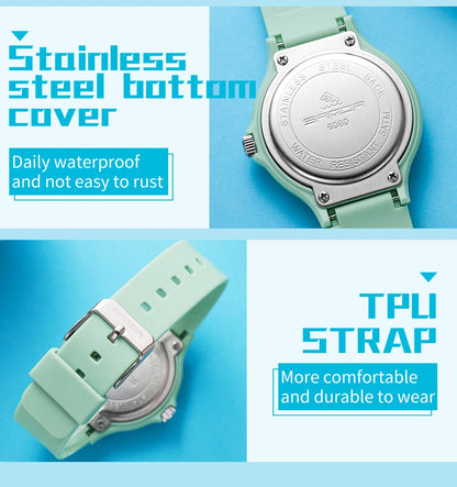 Fashion Sanda Top Brand Calenda Quartz Watch Minimalism Style Ladies Wristwatch Simple Black White Waterproof Watch Clock Reloj