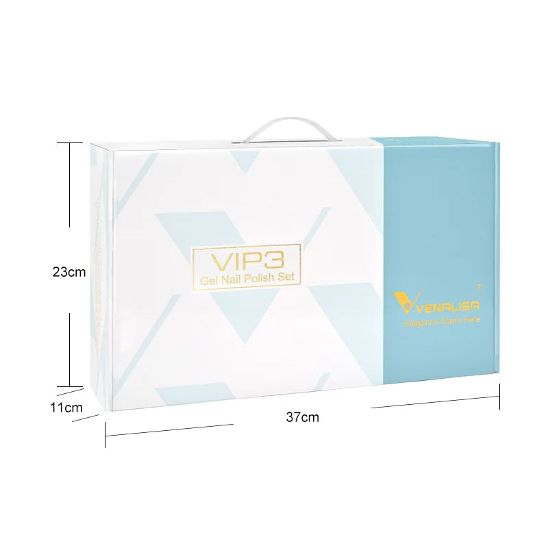 1Set VENALISA TPO FREE Whole Set Nail Gel Polish with Color Display For New Learner Nail Maincure Gel Varnish Branded Suitcase