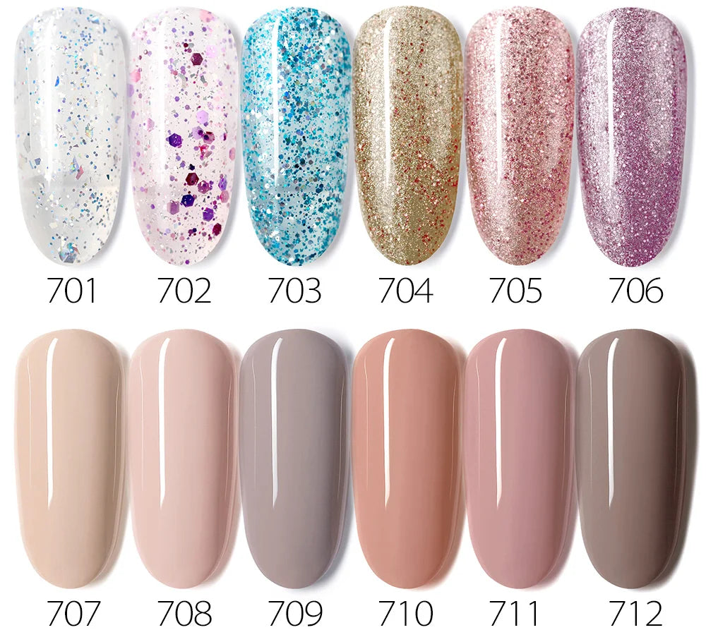 1Set VENALISA TPO FREE Whole Set Nail Gel Polish with Color Display For New Learner Nail Maincure Gel Varnish Branded Suitcase