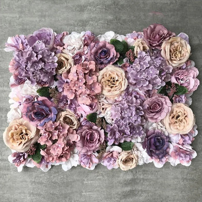 40x60cm Silk Rose Flower Champagne Artificial Flower for Wedding Decoration Flower Wall Panels Romantic Wedding Backdrop Decor