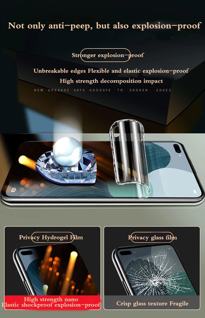 OnePlus12 Soft Screen Protector For OnePlus 8 10Pro Privacy Hydrogel Film OnePlus9Pro 1+ 11 Fingerprint Unlocking Works Normally