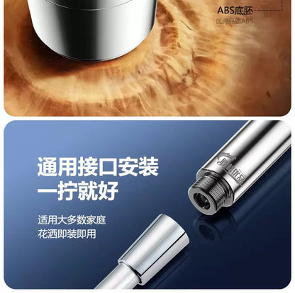 New 5 Mode Pressurized Shower Head With Filter Stop Button Water Saving Spray Nozzles Big Boost Showerhead Bathroom Accessories