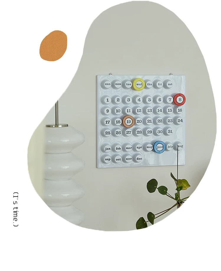 Euroway Ringdate Calendar Medieval Creative Perpetual Calendar Celebrity Home Decor Ornament Props Ultra-thin Plastic-CN
