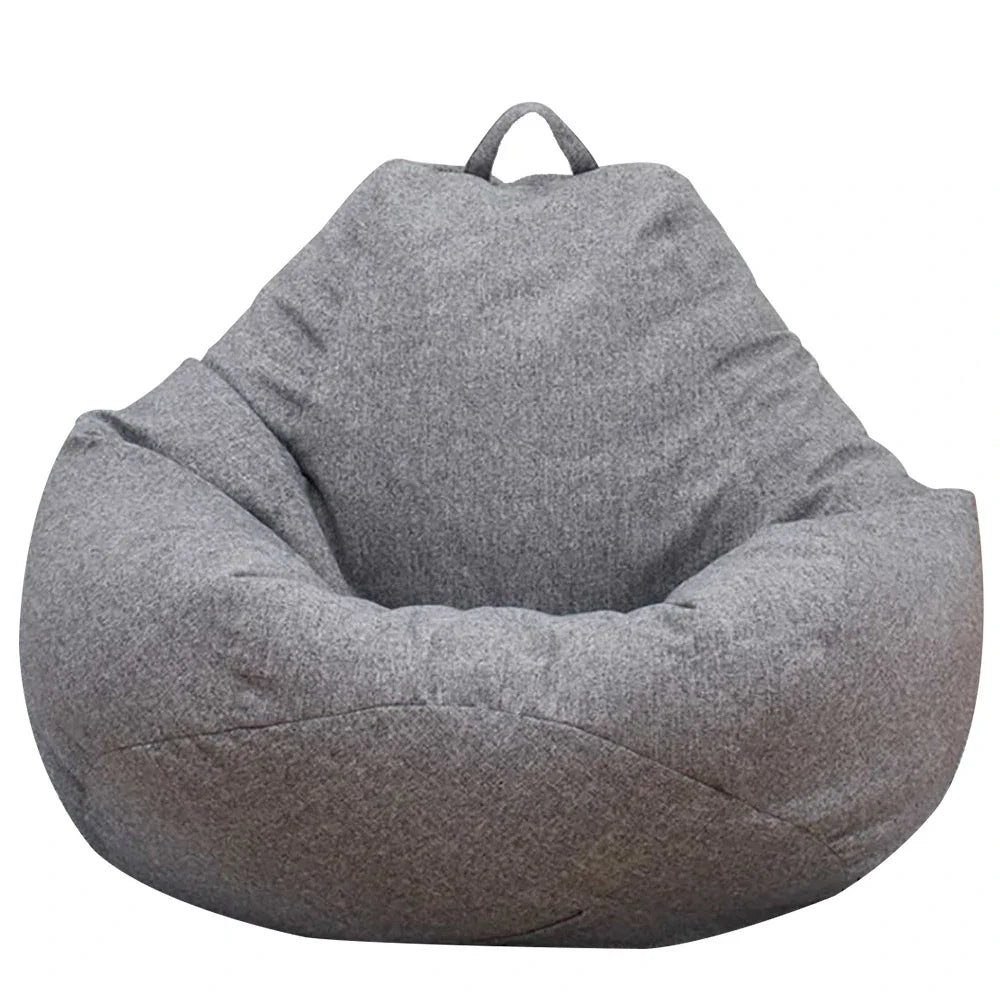 Lazy Sofa Cover Comfortable Large Bean Bag Cover without Filler for Home Bedroom Adults Kids Soft Tatami Chairs Covers Beanbags