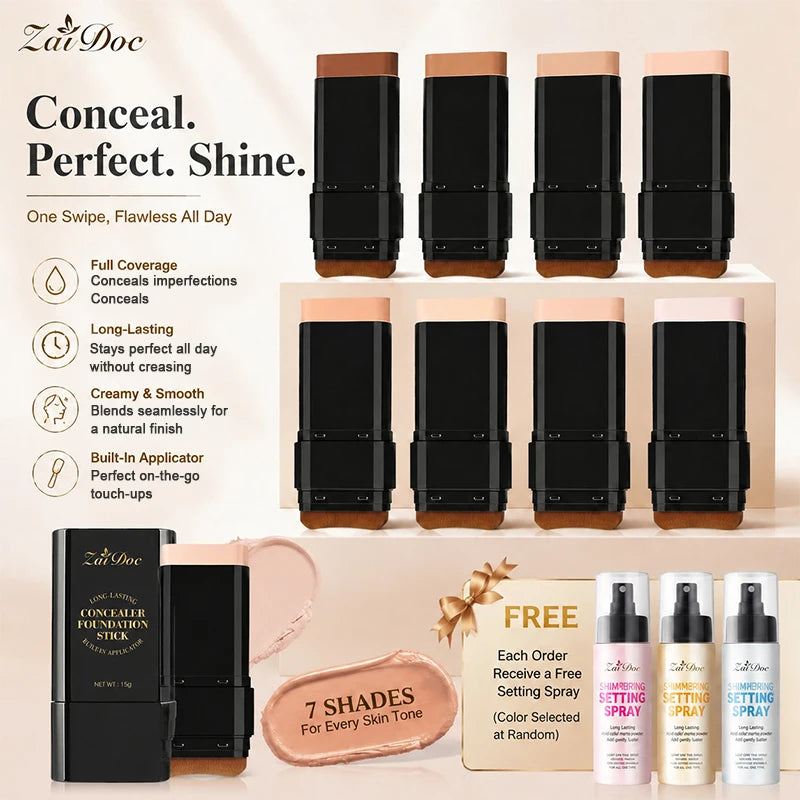 ZaiDoc Concealer Stick & Setting Spray — product image