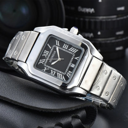 Hot 39mm Square Dial Luxury Watches for Men Auto Date Steel Strap Cxxtixx Designer Fashion Classic Male AAA Clocks for Gift