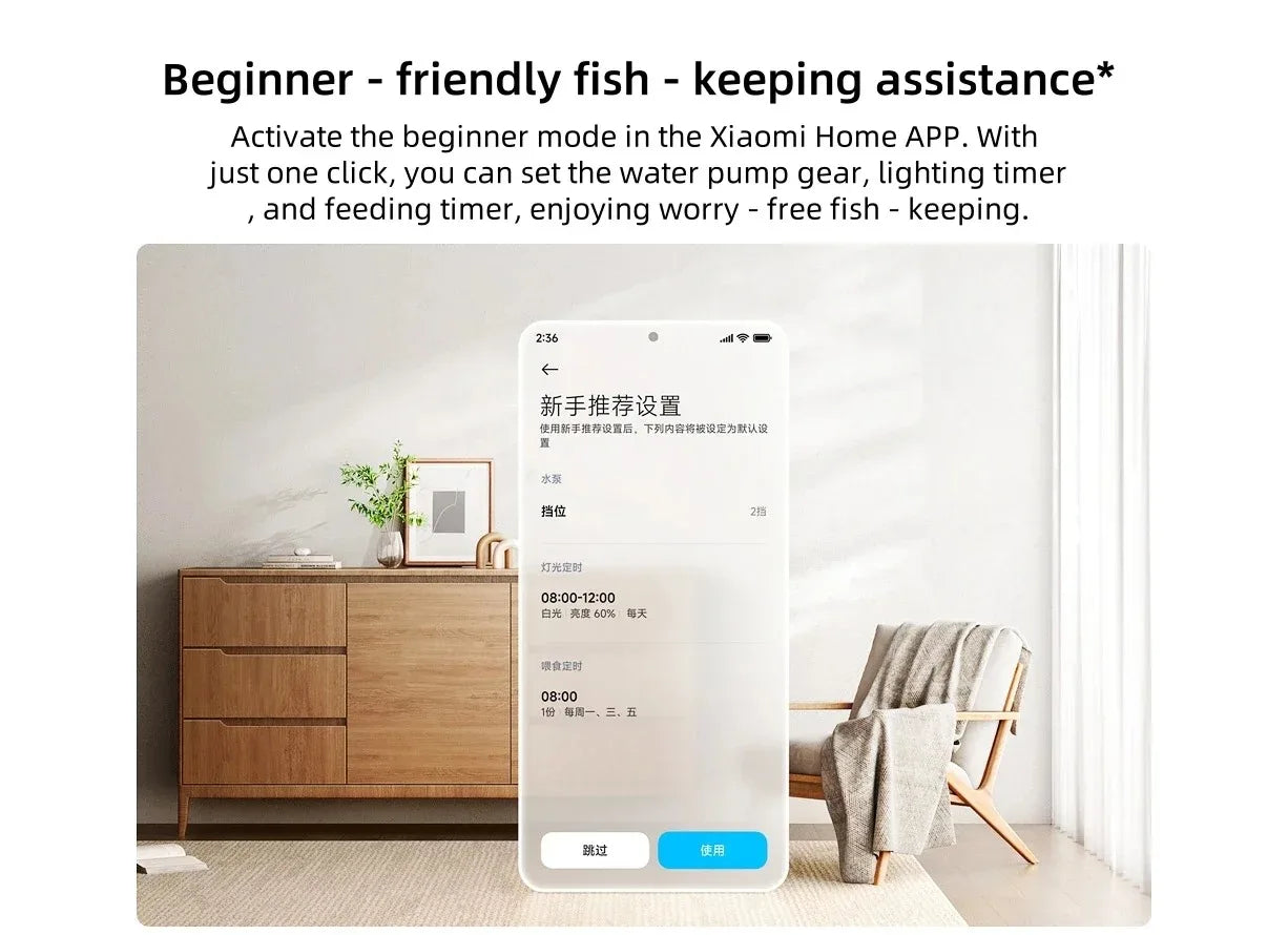 Xiaomi Mijia Smart Desktop Aquarium 10L Smart Fish Tank App Control Feeding Pro Filtration Mi Home Compatible No Assembly CN