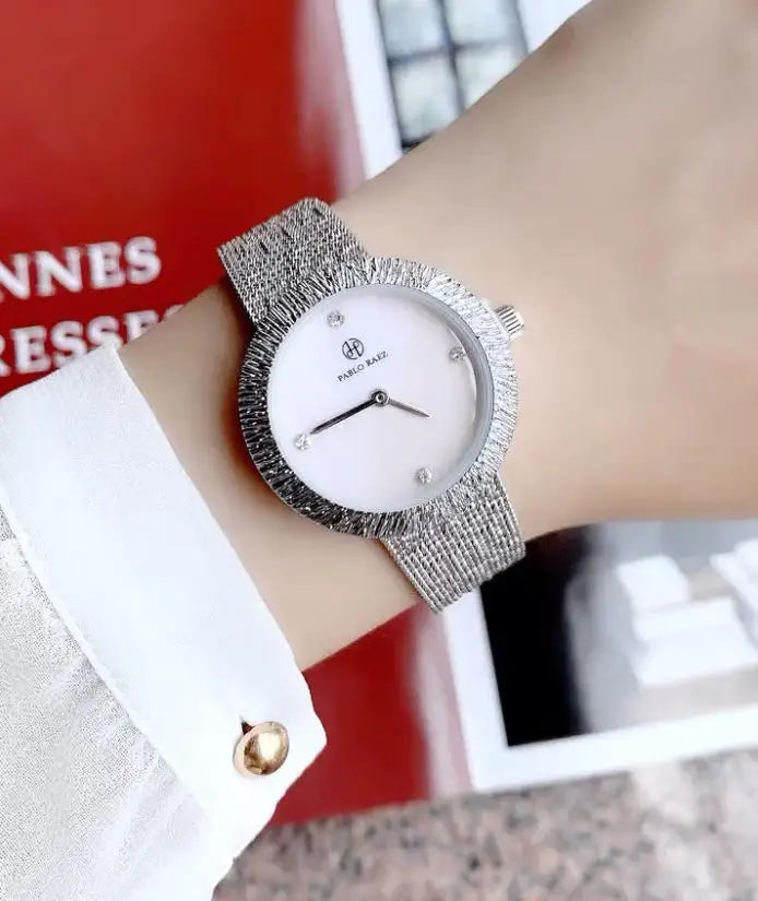 Brand Watch Fashion Beimu Face Women's Watches Waterproof Milan Strap Adjustable Female Quartz Wristwatches Free Box  gift