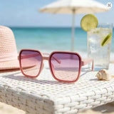 Oversized Square Gradient Fashion Glasses