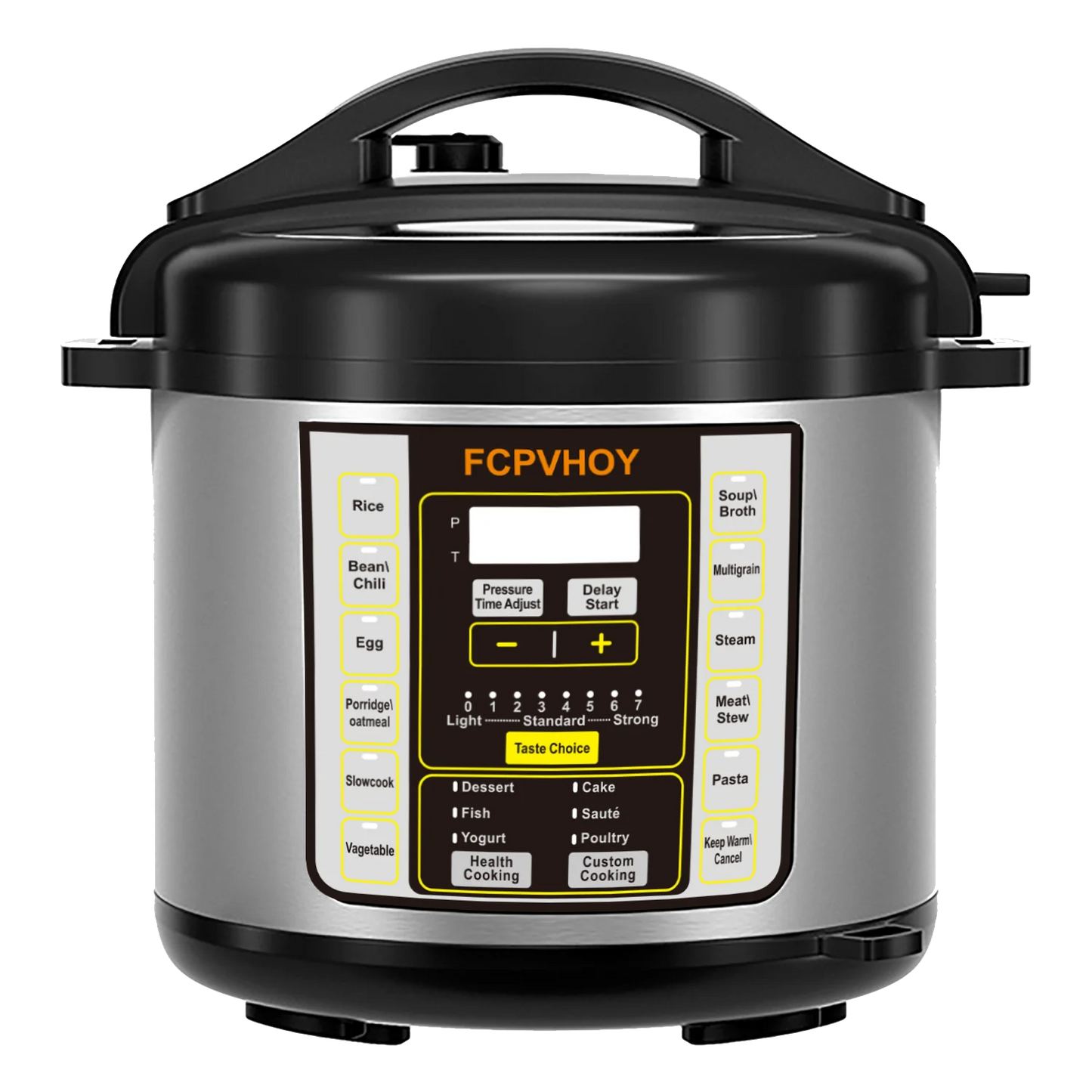 Electric Pressure Cooker 6 Qt 9-in-1 Instant Multi Cooker with Safer Venting Design Stainless Steel 304 Liner for Rice S