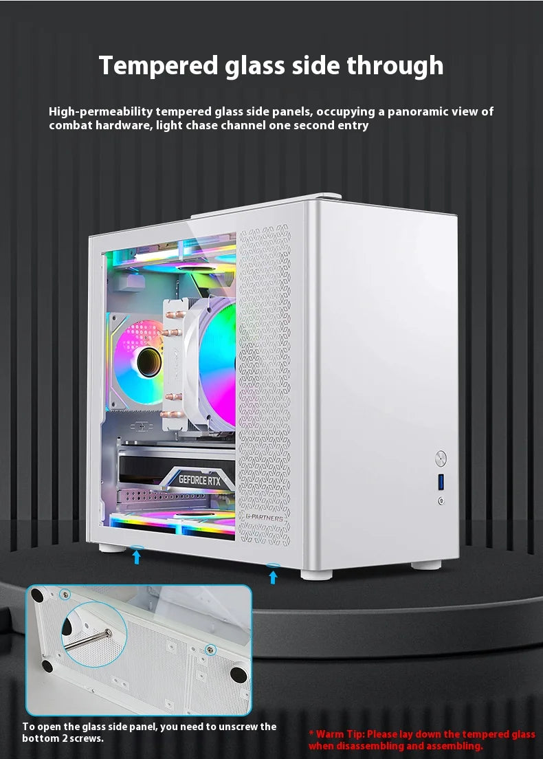 Question M5 PC case M-ATX Portable Computer Case ITX Motherboard ATX/SFX Power Supply Support U3 Desktop MINI Small Chassis